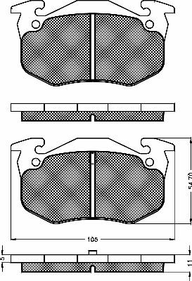 BSF 10456 - Brake Pad Set, disc brake autospares.lv