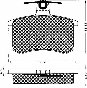 BSF 10453 - Brake Pad Set, disc brake autospares.lv