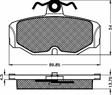 BSF 10465 - Brake Pad Set, disc brake autospares.lv