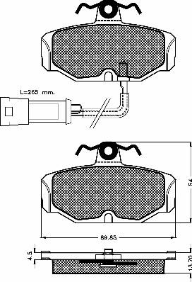 BSF 10466 - Brake Pad Set, disc brake autospares.lv