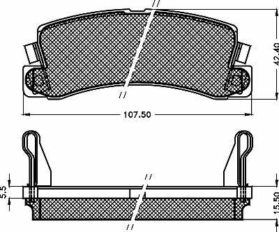 BSF 10468 - Brake Pad Set, disc brake autospares.lv