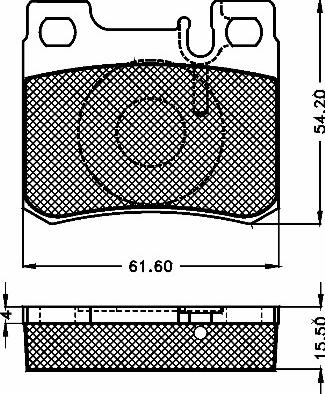 BSF 10463 - Brake Pad Set, disc brake autospares.lv