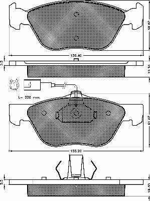 BSF 10403 - Brake Pad Set, disc brake autospares.lv