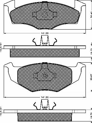 BSF 10416 - Brake Pad Set, disc brake autospares.lv