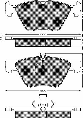 PURRO DFBZ1215 - Brake Pad Set, disc brake autospares.lv