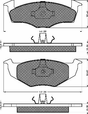 BSF 10418 - Brake Pad Set, disc brake autospares.lv