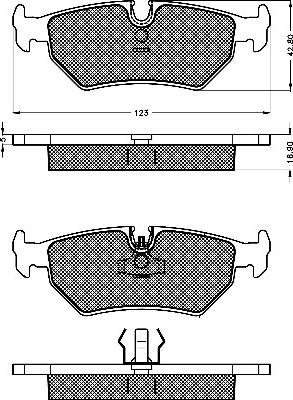 BSF 10484 - Brake Pad Set, disc brake autospares.lv