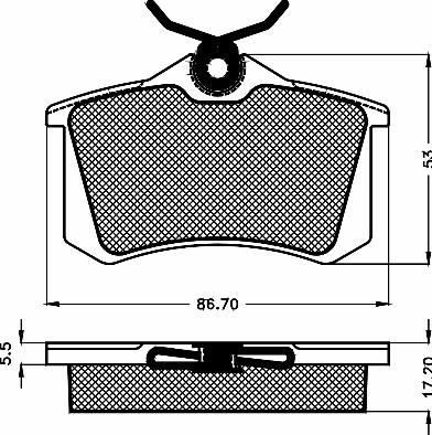 BSF 10480 - Brake Pad Set, disc brake autospares.lv