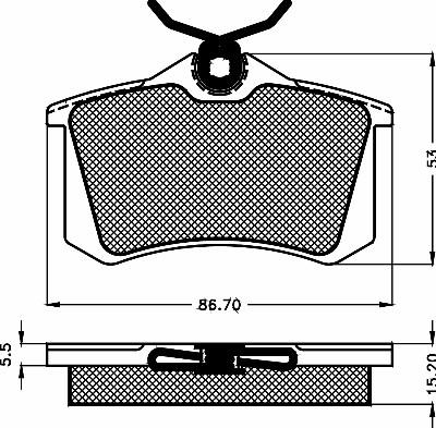 BSF 10481 - Brake Pad Set, disc brake autospares.lv