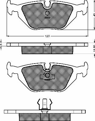 BSF 10483 - Brake Pad Set, disc brake autospares.lv