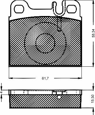 BSF 10487 - Brake Pad Set, disc brake autospares.lv