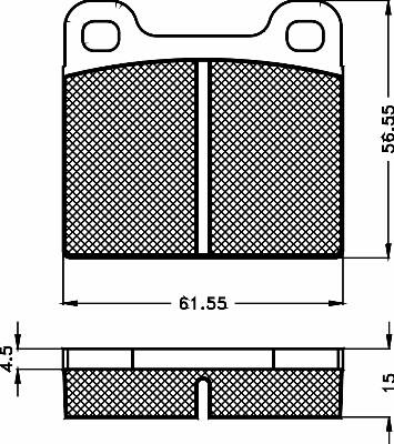 BSF 10435 - Brake Pad Set, disc brake autospares.lv