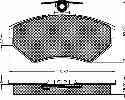 BSF 10423 - Brake Pad Set, disc brake autospares.lv