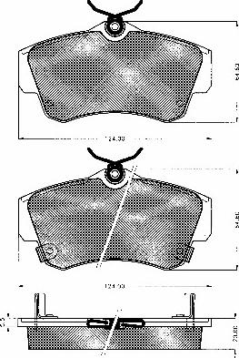 BSF 10594 - Brake Pad Set, disc brake autospares.lv