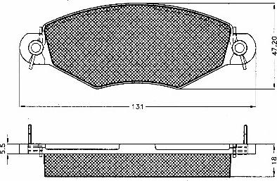 BSF 10546 - Brake Pad Set, disc brake autospares.lv