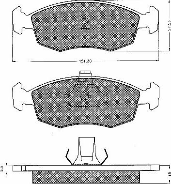 BSF 10541 - Brake Pad Set, disc brake autospares.lv