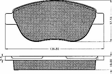 BSF 10548 - Brake Pad Set, disc brake autospares.lv