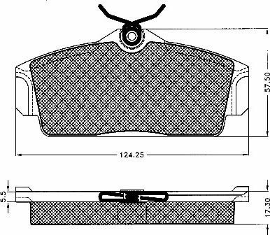 BSF 10559 - Brake Pad Set, disc brake autospares.lv