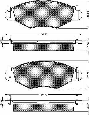 BSF 10555 - Brake Pad Set, disc brake autospares.lv