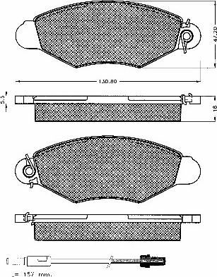 BSF 10556 - Brake Pad Set, disc brake autospares.lv