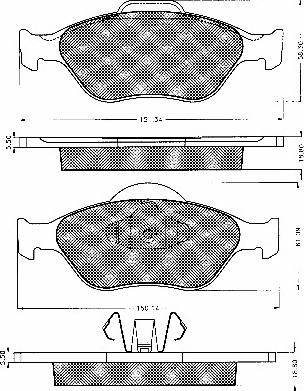 BSF 10551 - Brake Pad Set, disc brake autospares.lv