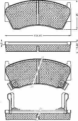 BSF 10558 - Brake Pad Set, disc brake autospares.lv