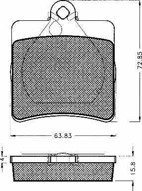 BSF 10564 - Brake Pad Set, disc brake autospares.lv