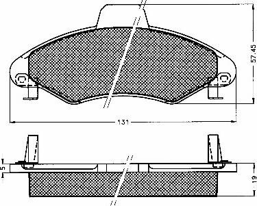 BSF 10565 - Brake Pad Set, disc brake autospares.lv