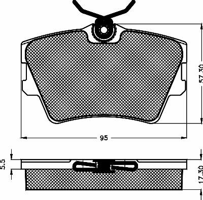 BSF 10516 - Brake Pad Set, disc brake autospares.lv