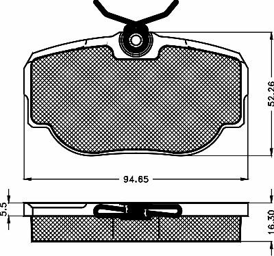 BSF 10512 - Brake Pad Set, disc brake autospares.lv