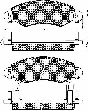 BSF 10589 - Brake Pad Set, disc brake autospares.lv