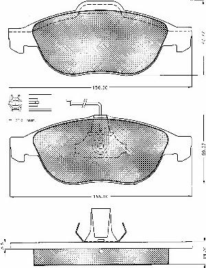 BSF 10584 - Brake Pad Set, disc brake autospares.lv