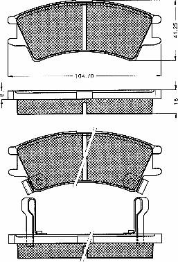 BSF 10588 - Brake Pad Set, disc brake autospares.lv