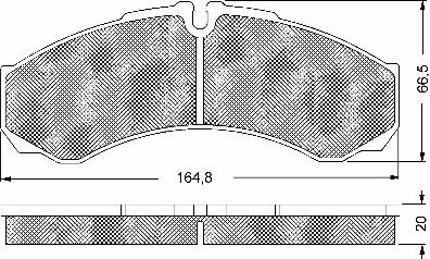 BSF 10582 - Brake Pad Set, disc brake autospares.lv