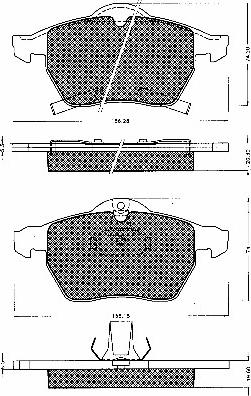 BSF 10538 - Brake Pad Set, disc brake autospares.lv