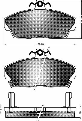 BSF 10525 - Brake Pad Set, disc brake autospares.lv