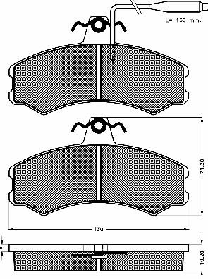 BSF 10526 - Brake Pad Set, disc brake autospares.lv