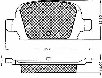 BSF 10579 - Brake Pad Set, disc brake autospares.lv