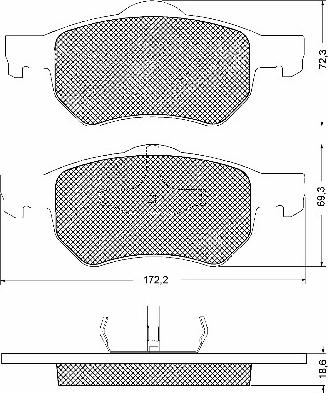 BSF 10695 - Brake Pad Set, disc brake autospares.lv