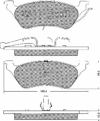 BSF 10696 - Brake Pad Set, disc brake autospares.lv