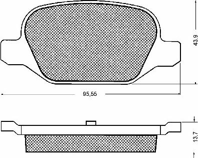 BSF 10698 - Brake Pad Set, disc brake autospares.lv