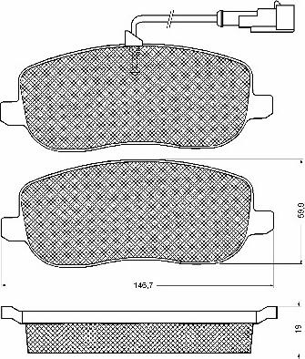 BSF 10697 - Brake Pad Set, disc brake autospares.lv