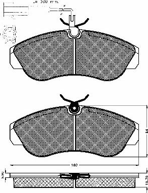 BSF 10644 - Brake Pad Set, disc brake autospares.lv