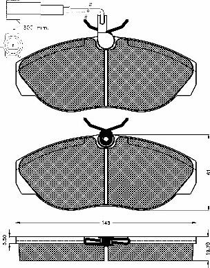 BSF 10640 - Brake Pad Set, disc brake autospares.lv