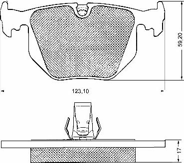 BSF 10647 - Brake Pad Set, disc brake autospares.lv