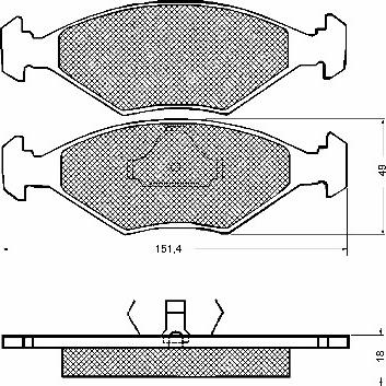 BSF 10658 - Brake Pad Set, disc brake autospares.lv