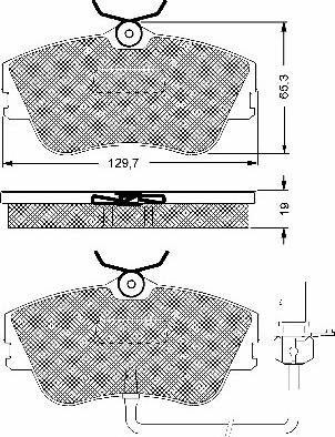 BSF 10657 - Brake Pad Set, disc brake autospares.lv