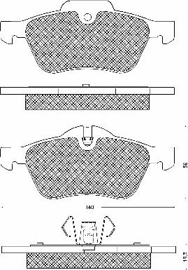 BSF 10665 - Brake Pad Set, disc brake autospares.lv