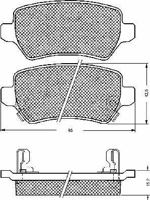 BSF 10666 - Brake Pad Set, disc brake autospares.lv