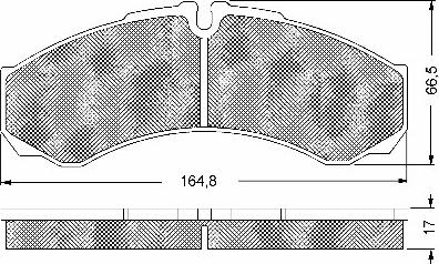 BSF 10661 - Brake Pad Set, disc brake autospares.lv